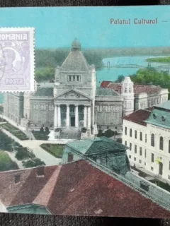 Carte postala, Palatul Cultural din Arad, 1928