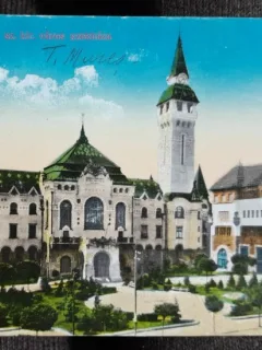 Carte postala, Palatul Culturii din Targu Mures, 1917