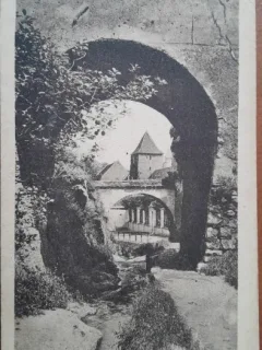 Carte postala, panorama din Brasov, perioada interbelica