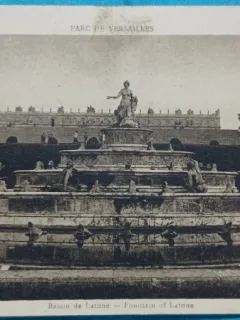Carte Postala, Parc de Versailles, Bassin de Latone, perioada interbelica