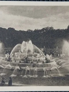 Carte Postala, Parc de Versailles, Bassin de Latone, perioada interbelica