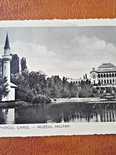 Carte Postala Parcul Carol Muzeul Militar, Bucuresti, circulata, 1935