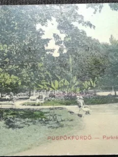 Carte postala, Parcul de la Baile 1 Mai, 1911
