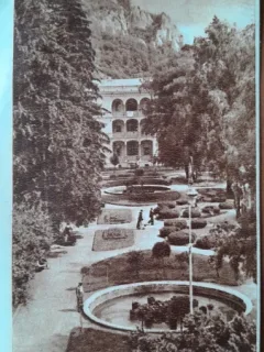 Carte postala, Parcul din Baile Herculane, R.P.R