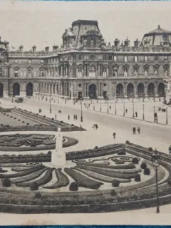 Carte postala, Paris, La Carrousel, Monument de  Gambetta, 1939
