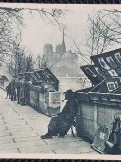 Carte Postala, Paris, Les bouquinistes du Quai de la Tournelle, periada interbelica
