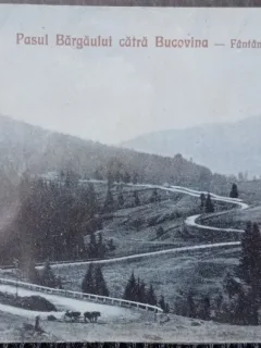 Carte postala, Pasul Bargaului catre Bucovina - Fantanele, 1930