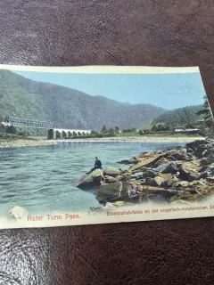 Carte Postala Pasul Turnu Rosu trecatoare in Carpatii Meridionali, 1911
