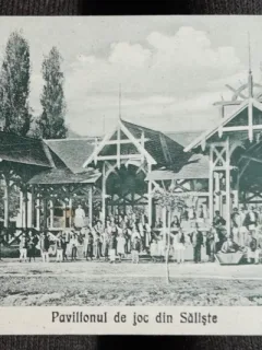 Carte postala, Pavilionul de joc din Saliste, 1949