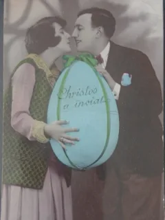 Carte postala pentru Sarbatorile Pascale, 1965