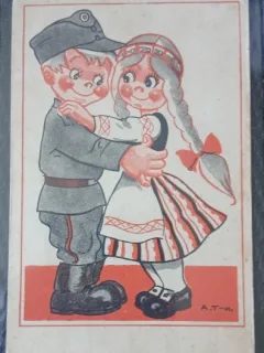 Carte postala, perioada interbelica