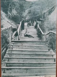 Carte postala, Piatra Neamt, apele minerale 1928