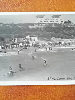 Carte Postala Plaja Carmen Sylva (Eforie sud), perioada interbelica, necirculata