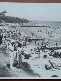 Carte postala, Plaja Carmen Sylva, perioada interbelica