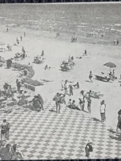 Carte postala, Plaja de la Mamaia, perioada interbelica