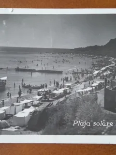 Carte postala, Plaja Solare C.S. Movila, 1938