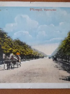 Carte postala, Ploiesti Bulevardul, 1917