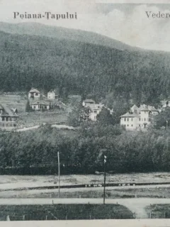 Carte postala, Poaiana Tapului, vedere pe Cumpatul, 1932