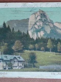 Carte postala, Poana-Tapului, Vila Adina-Olga, perioada interbelica