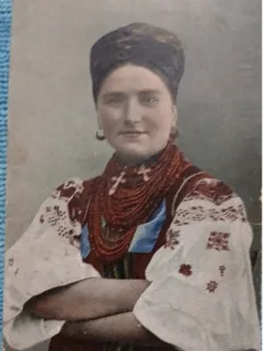 Carte postala, Poloneza in costum traditional, 1925