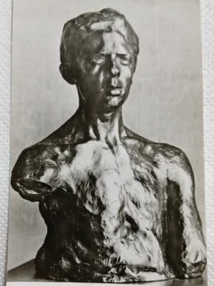 Carte postala, Portretul pictorului Darascu de C. Brancusi, perioada de inceput a comunismului