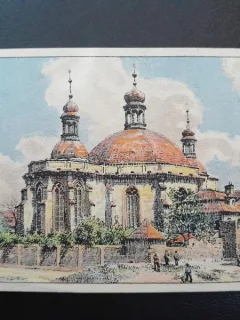 Carte postala, Praga Karlov, inceput de secol XX