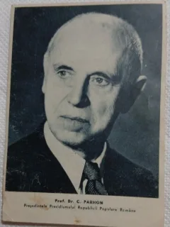 Carte postala Prof.Dr. C. Parhon, Presedintele Prezidiului Republicii Populare Romane 1947/1948