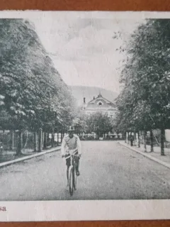 Carte postala, Pucioasa Bd.Garii, 1935