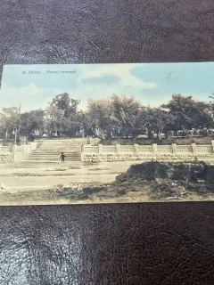 Carte postala Ramnicu Valcea Parcul Comunal, 1912