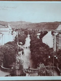 Carte postala, Ramnicul Valcea, Tribunalul si Bd.T. Vladimirescu, perioada interbelica