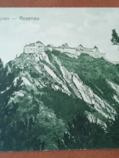 Carte postala Rasnov cetate, perioada interbelica