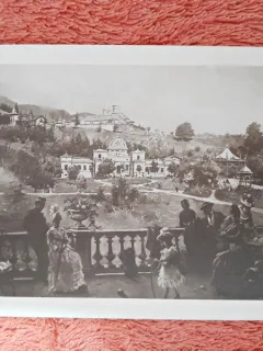 Carte postala, reproducere dupa tabloul Sinaia/Th. Aman, perioada interbelica