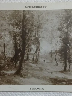 Carte postala, Reproducere dupa tabloul Toamna de Grigorescu
