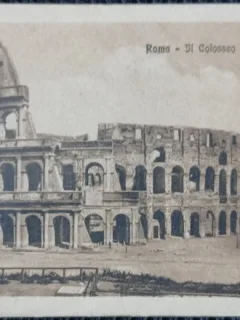 Carte postala, Roma, Il Colosseo, perioada interbelica
