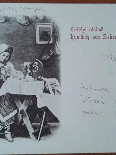 Carte postala, Romanca din Transilvania, 1931, circulata
