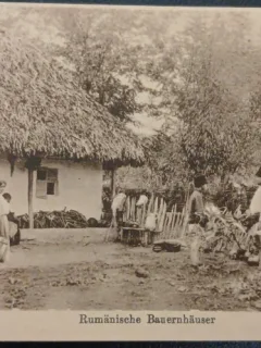 Carte postala Romania, Casa taraneasca, inceput de secol XX