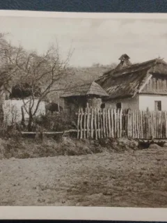 Carte postala, Romania, casa taraneasca, inceput de secol XX
