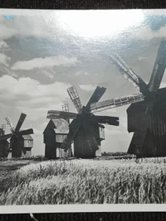 Carte postala, Romania, mori de vant in Basarabia, periada interbelica