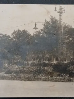 Carte postala Romania, parc perioada interbelica