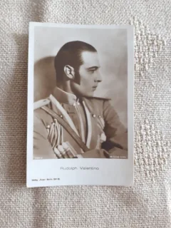 CARTE POSTALA RUDOLPH VALENTINO, FOTO SEPIA, NECIRCULATA