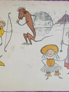 Carte Postala Ruseasca, desen, 1912