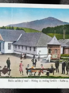 Carte postala, Sangeorz-Bai, baile reci, 1934