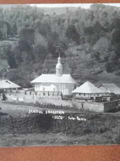 Carte postala, Secu Manastirea Sihastria, perioada interbelica