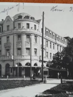 Carte postala, Sibiu Hotel Boulevard, 1936