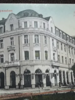 Carte postala, Sibiu hotel Europe, perioada interbelica