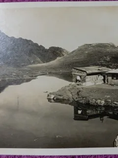 Carte Postala, Sibiu, Lacul Balii si Casa de Piatra, 1938