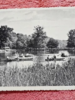 Carte postala, Sibiu Lacul Dumbravei, 1937