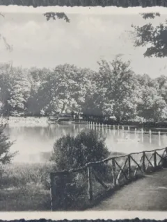 Carte postala, Sibiu, Lacul Dumbravii, 1943