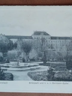 Carte postala, Sibiu, Spitalul garnizoanei, perioada interbelica