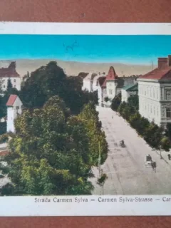 Carte postala, Sibiu Strada Carmen Sylva, 1933